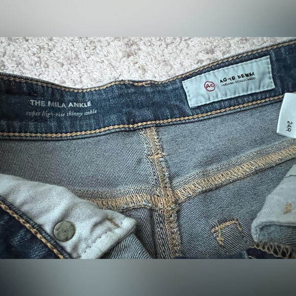 AG The Prima Ankle Jeans Cigarette Ankle Size 24 - Picture 2 of 3